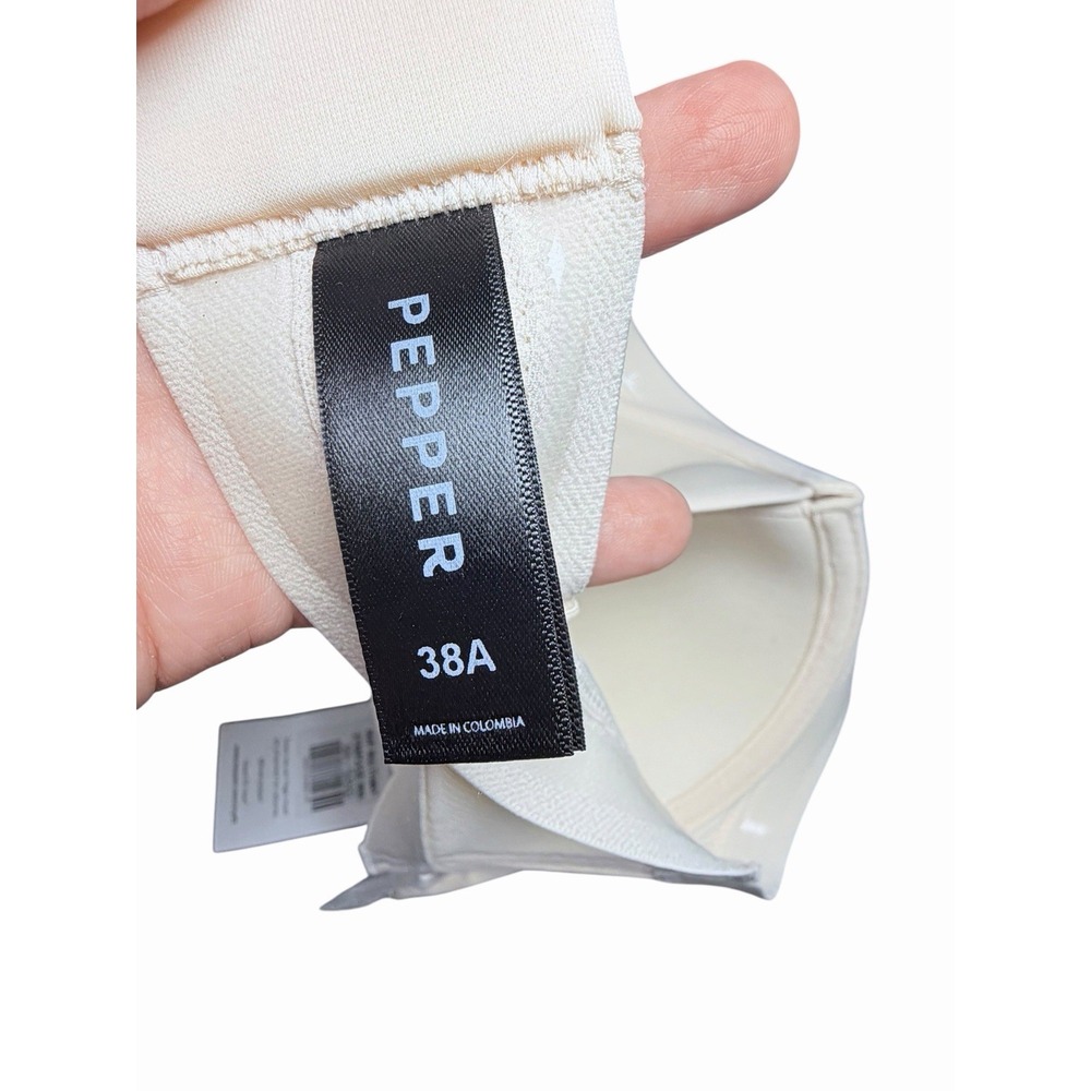 Pepper MVP Multiway Strapless Bra 38A Sand Convertible Balconette NWT - Picture 9 of 9
